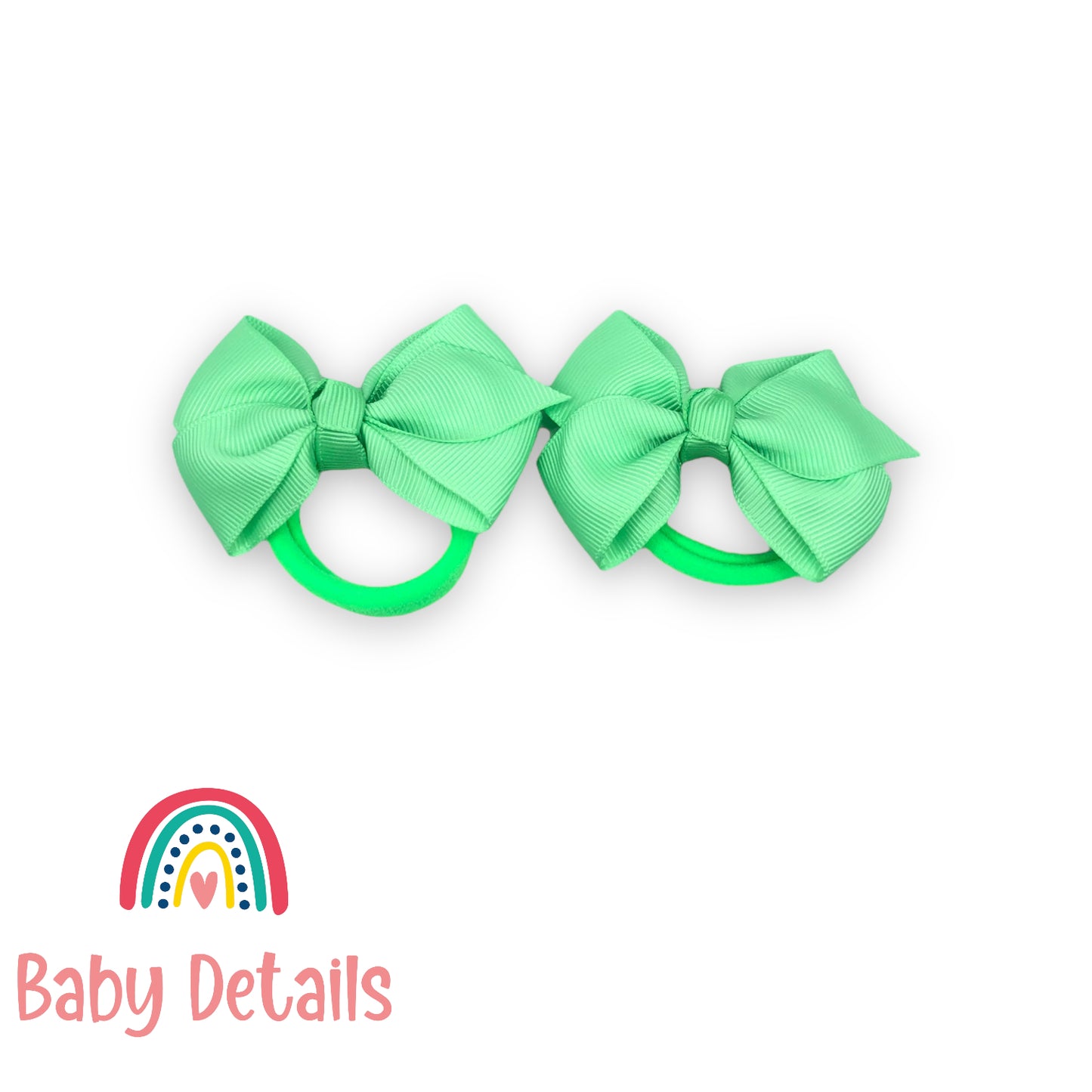 double green3 bow hair ties