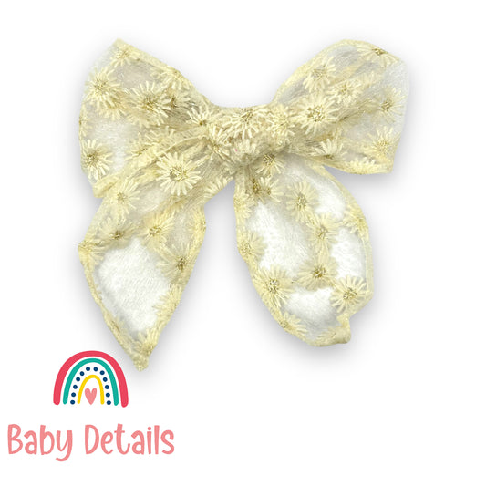 Big Daisy Begie Hair Clip