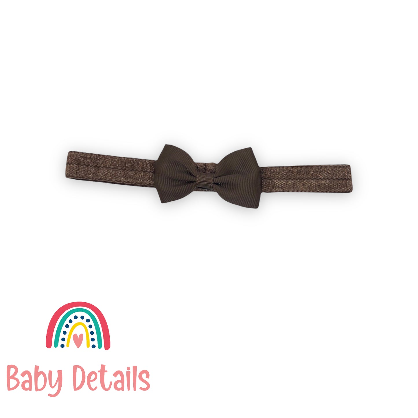 Brown Basic Bow Headband