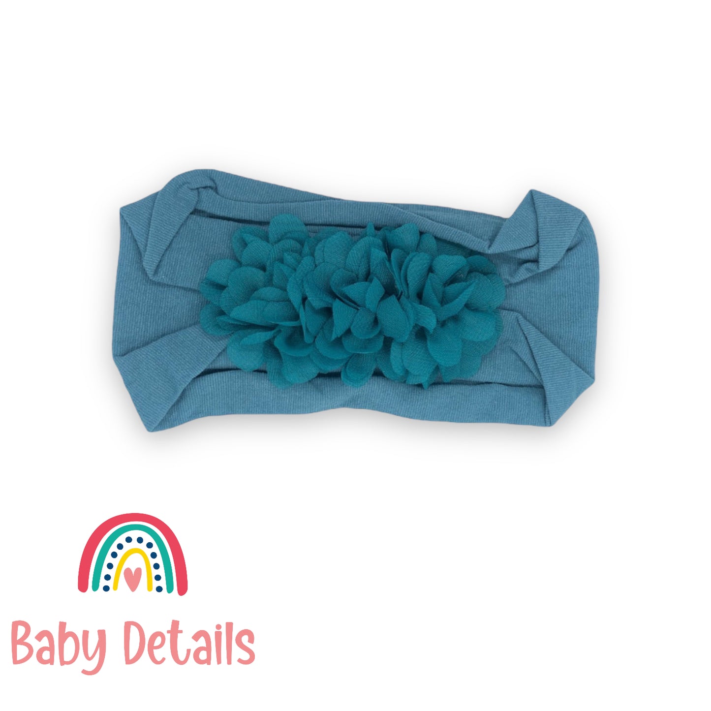 Turquoise Flower Line Headband