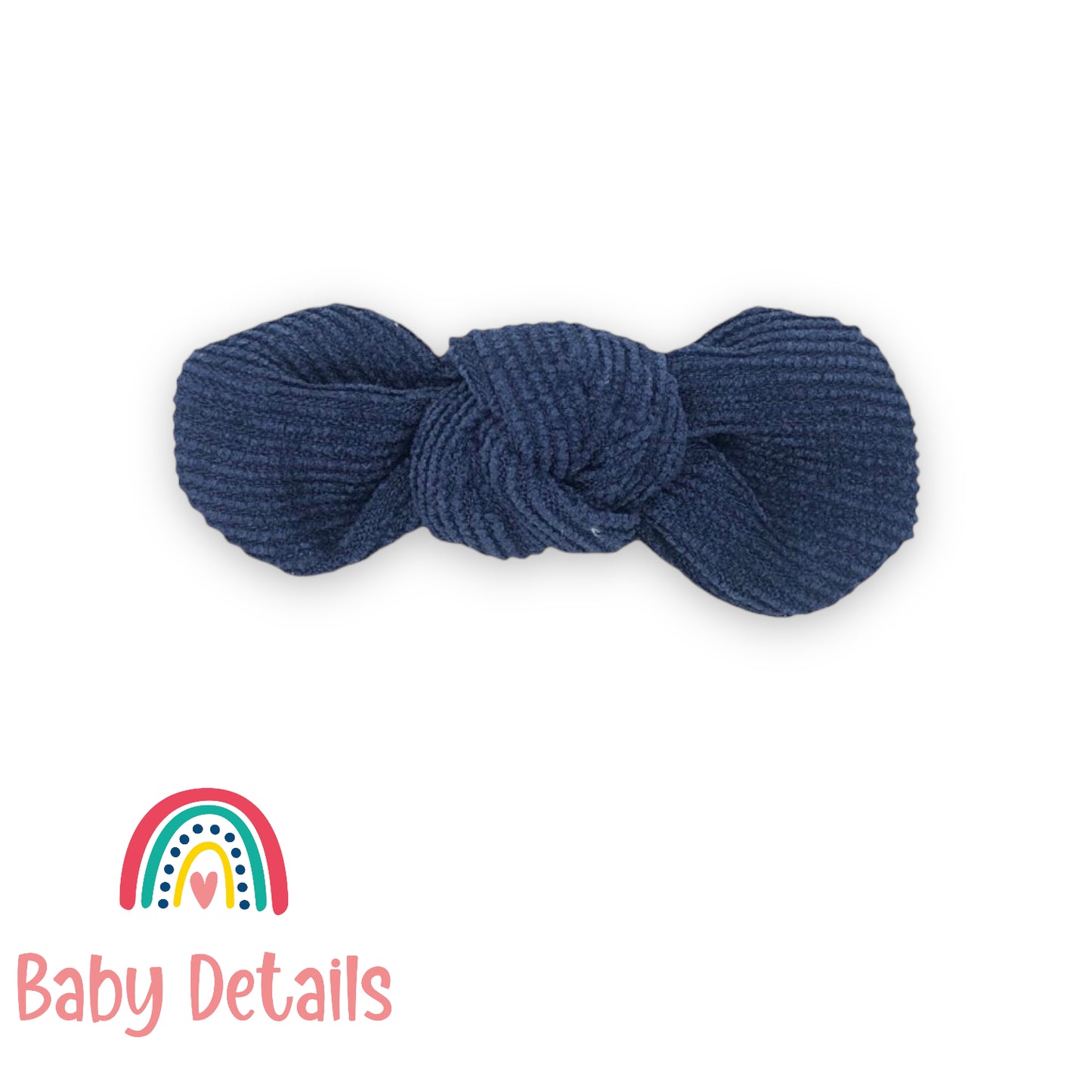 Velvet Hair Clip Navy Blue