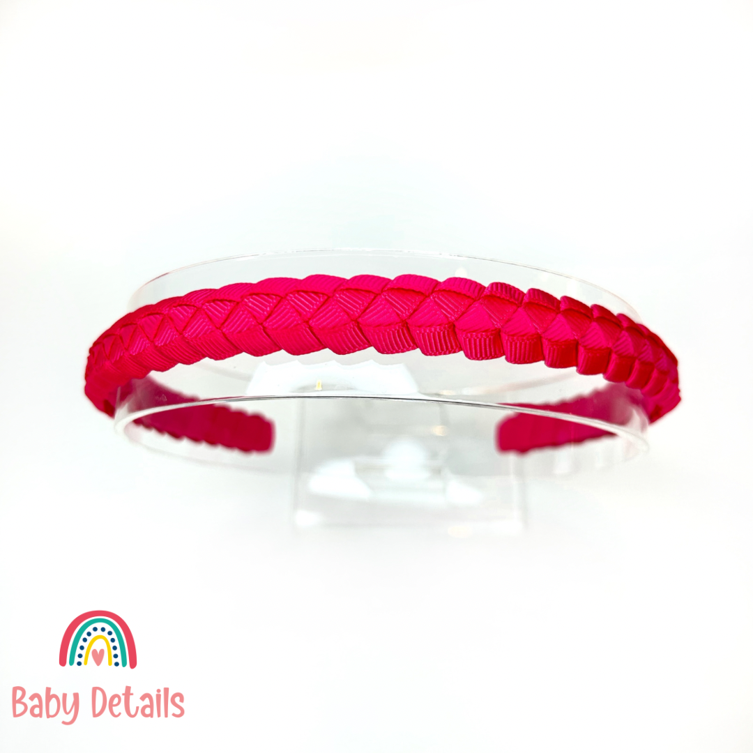 Braided Headband - Fuchsia