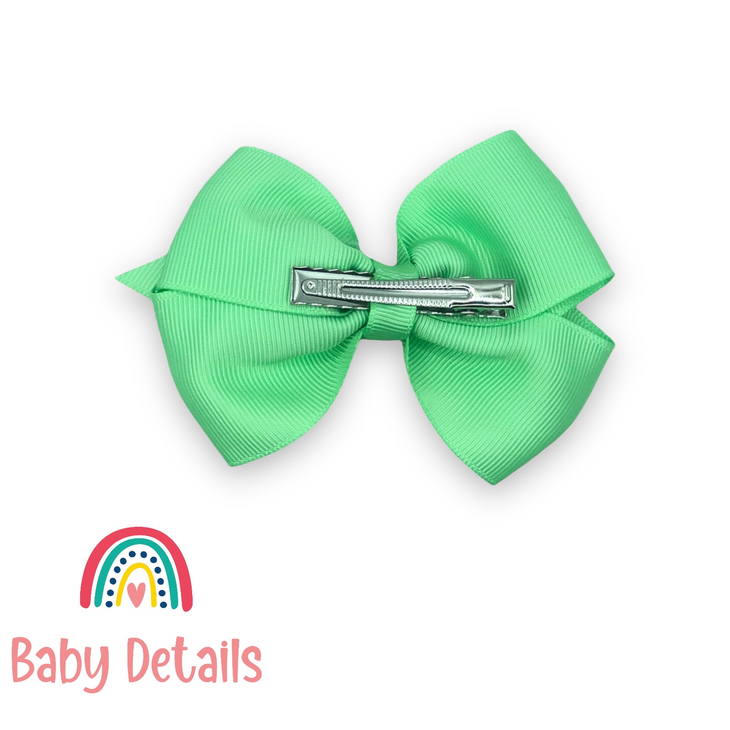 Double green3 big bow hair clip