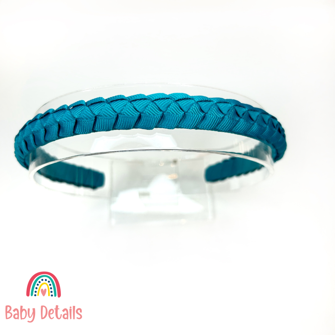 Braided Headband - Pacific Blue