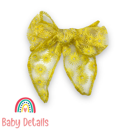 Big Daisy Yellow Hair Clip