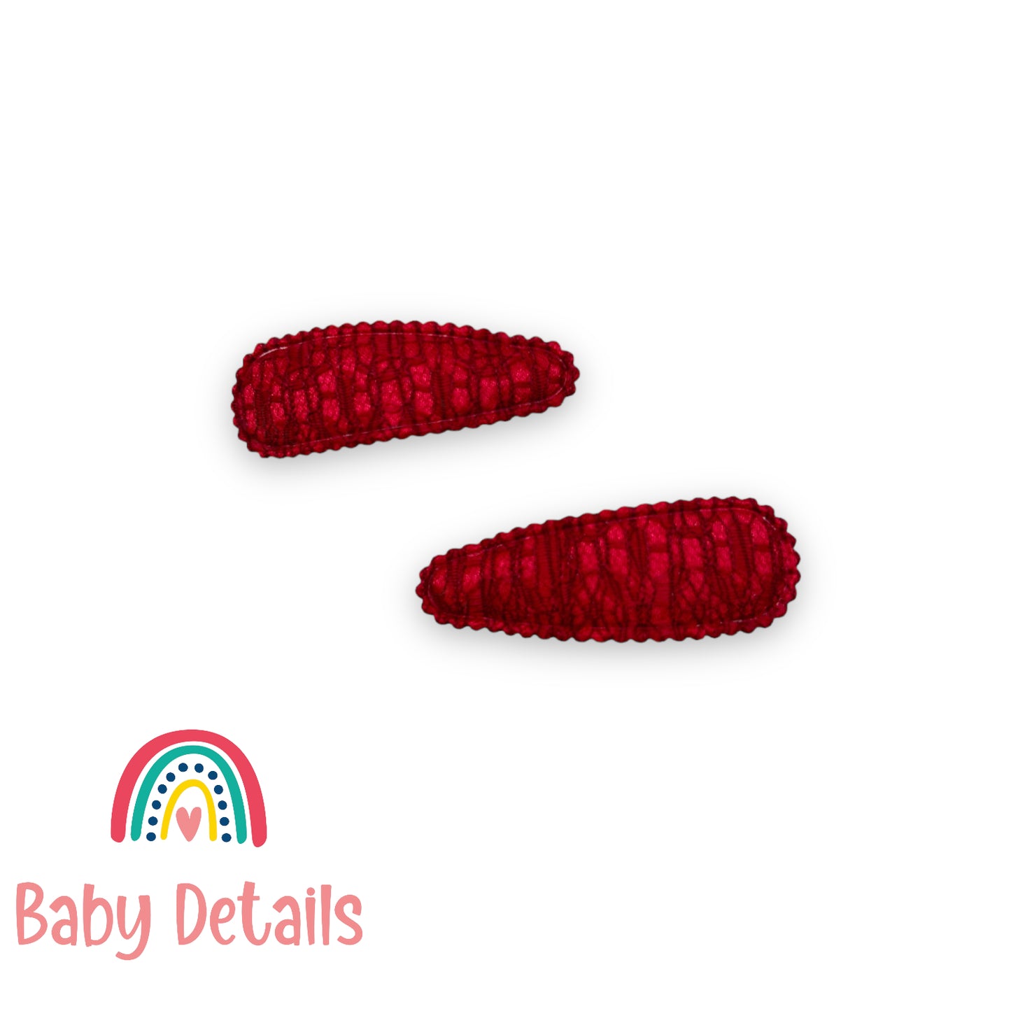 Maroon Hair Snap Clips