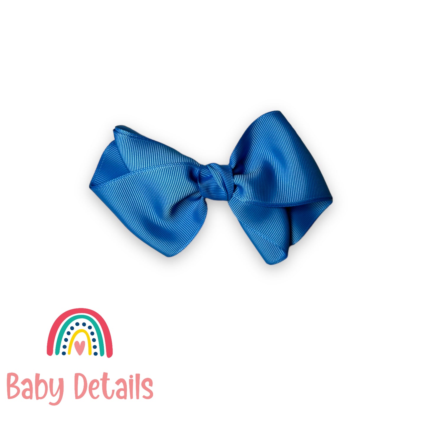 Big curved bow hair clip - Sky Blue