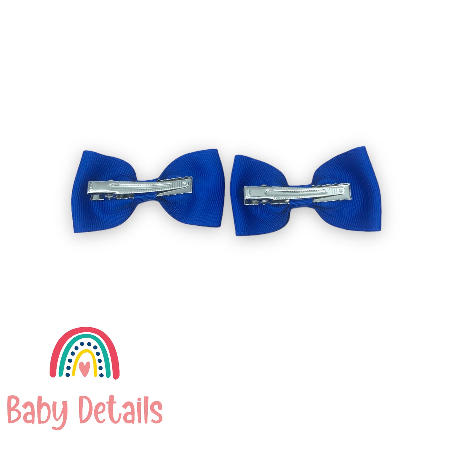 Basic Bow Hair Clips Royal Blue