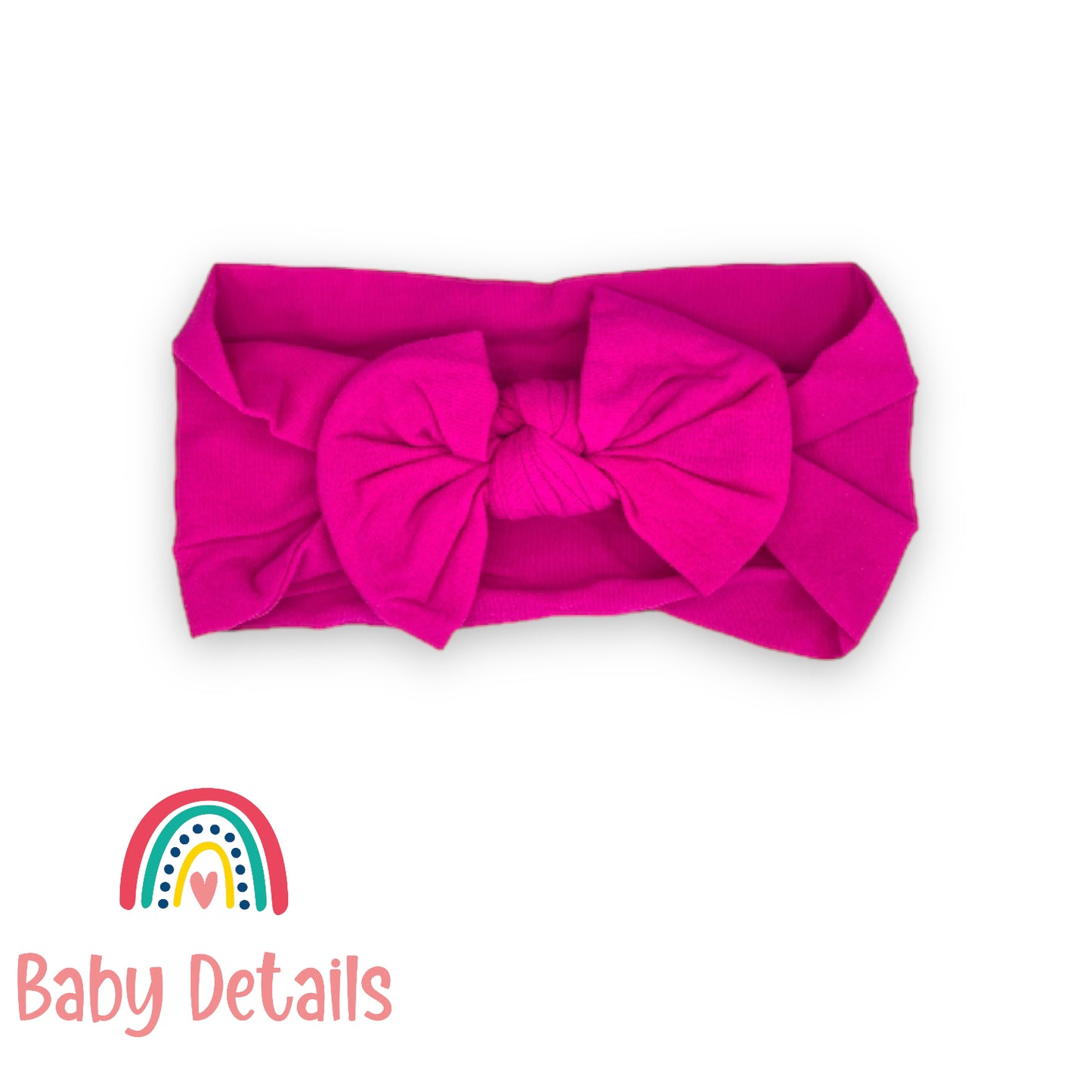 Fuchsia Soft Bow Headband