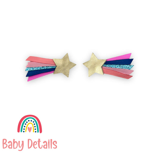 Shooting Star Clips - Bright Colors