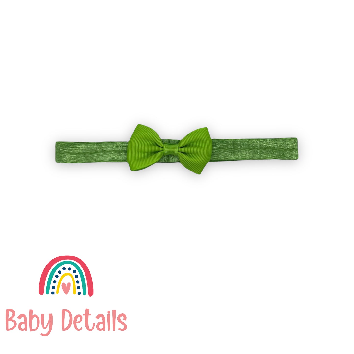 Green Basic Bow Headband