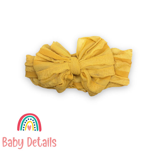 Mustard Big Bow Headband