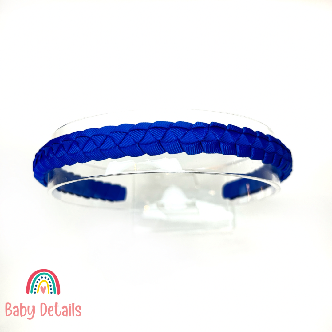 Braided Headband - Royal Blue