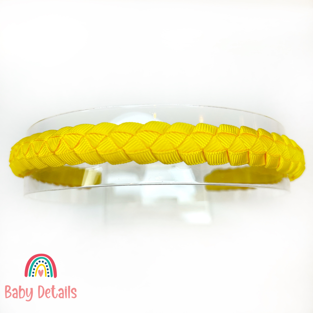 Braided Headband - Yellow