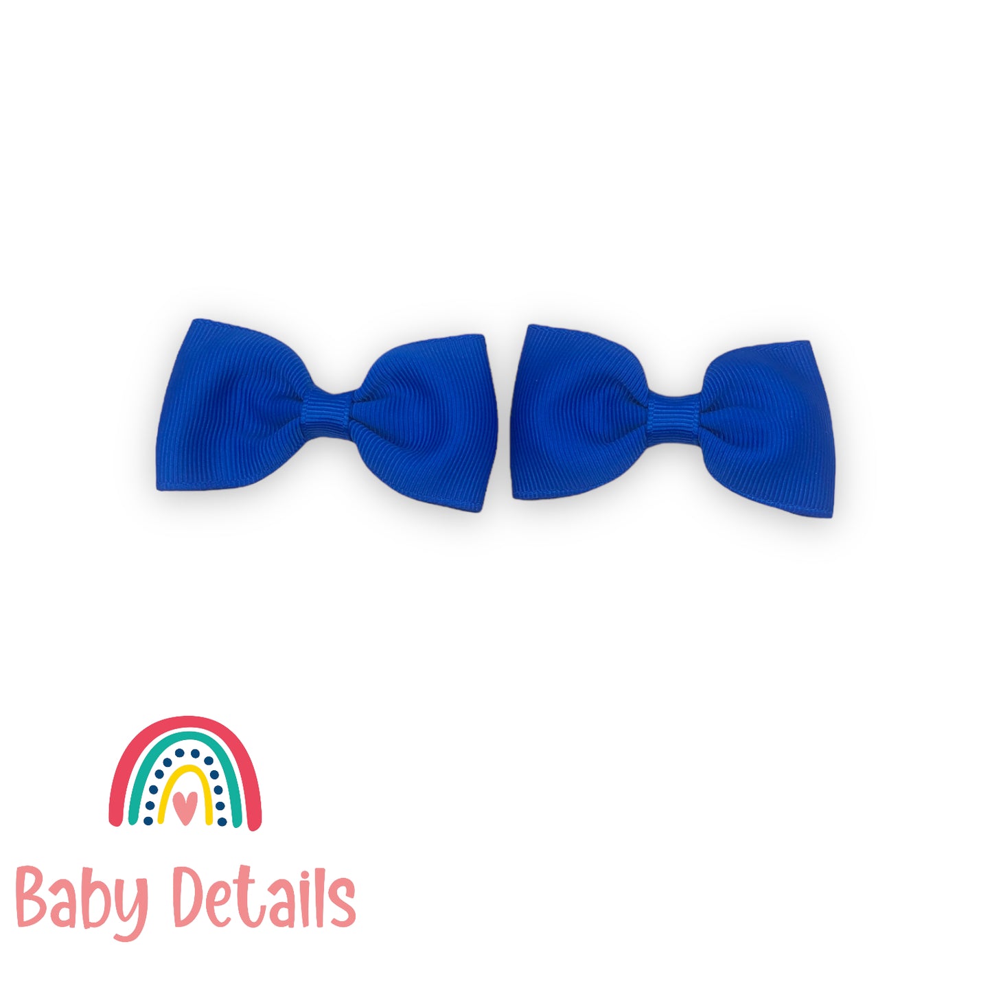 Basic Bow Hair Clips Royal Blue