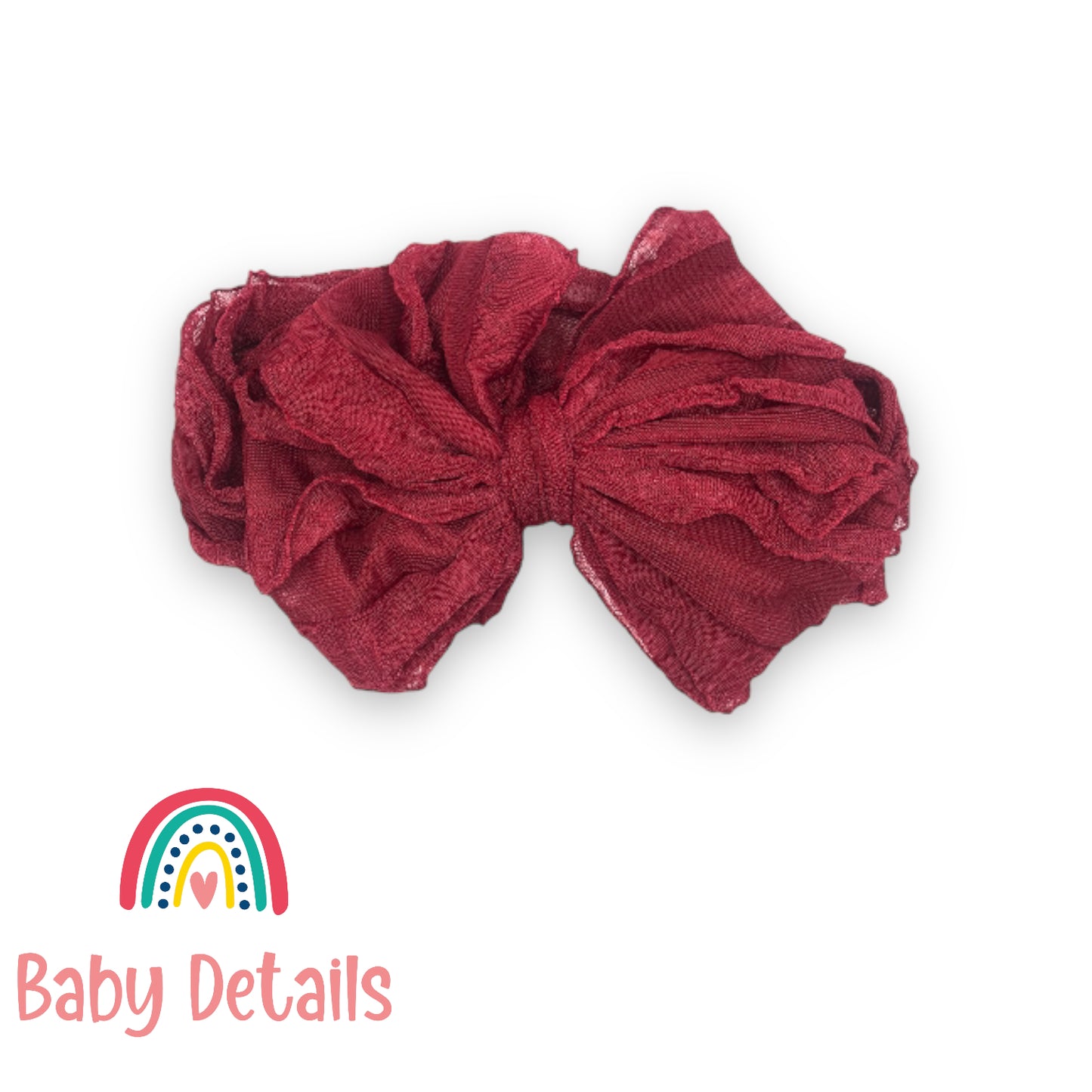 Maroon Big Bow Headband