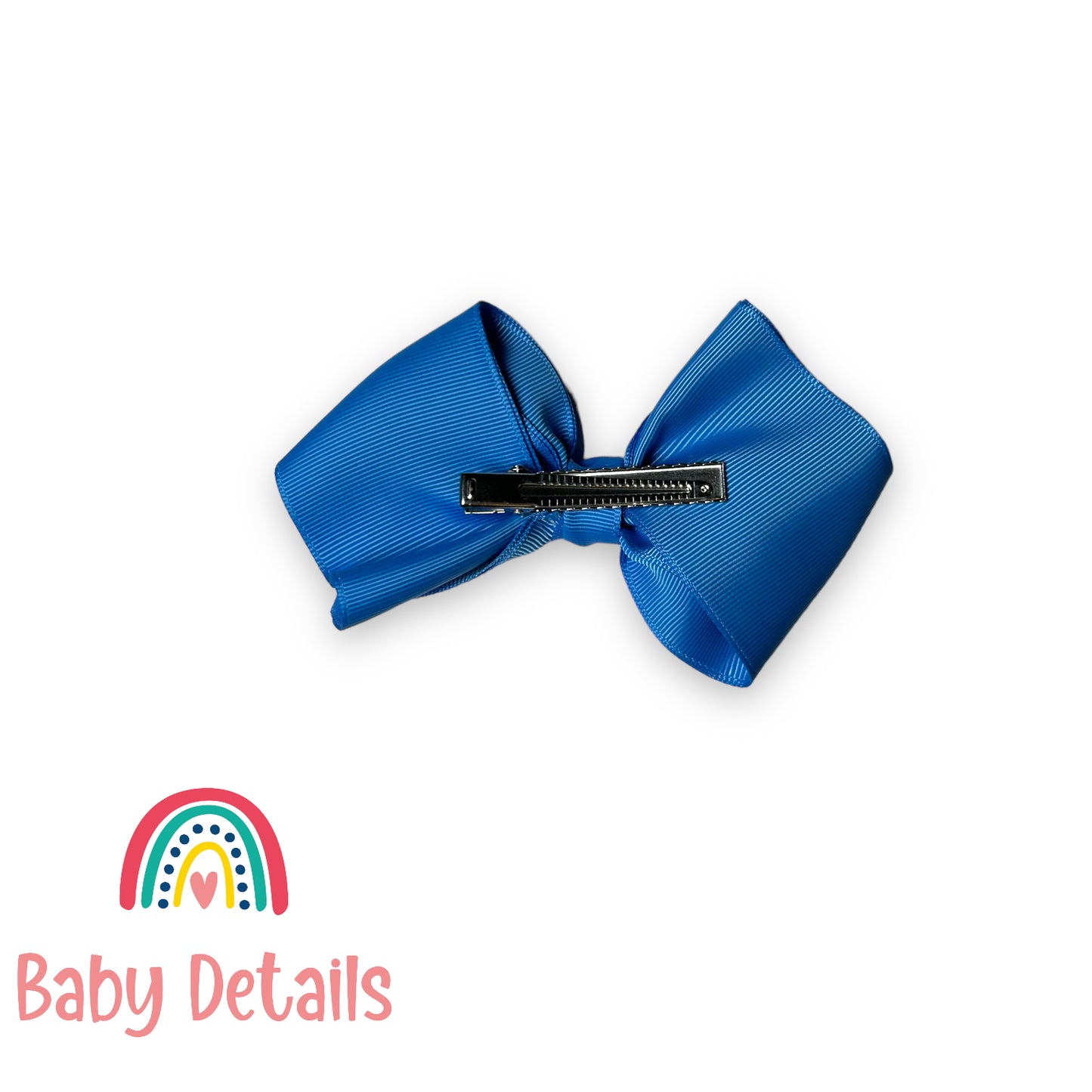 Big curved bow hair clip - Sky Blue