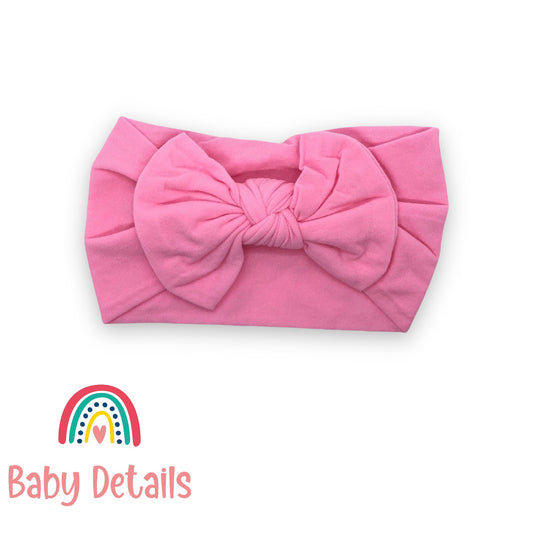 Pink Soft Bow Headband