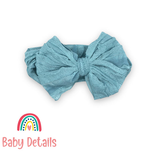 Blue Big Bow Headband